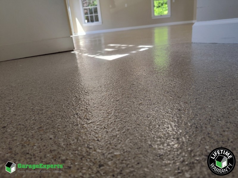 Residential Garage Epoxy Flooring in Williamsburg, Virginia