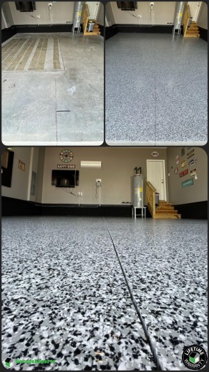 Residential Garage Epoxy Flooring in Moseley, Va