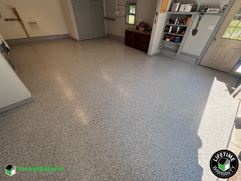 Residential Garage Epoxy Flooring in Westville, In