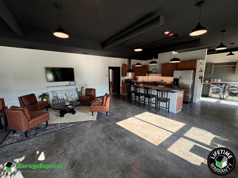 Residential Store Front Epoxy Flooring in Elburn, Il