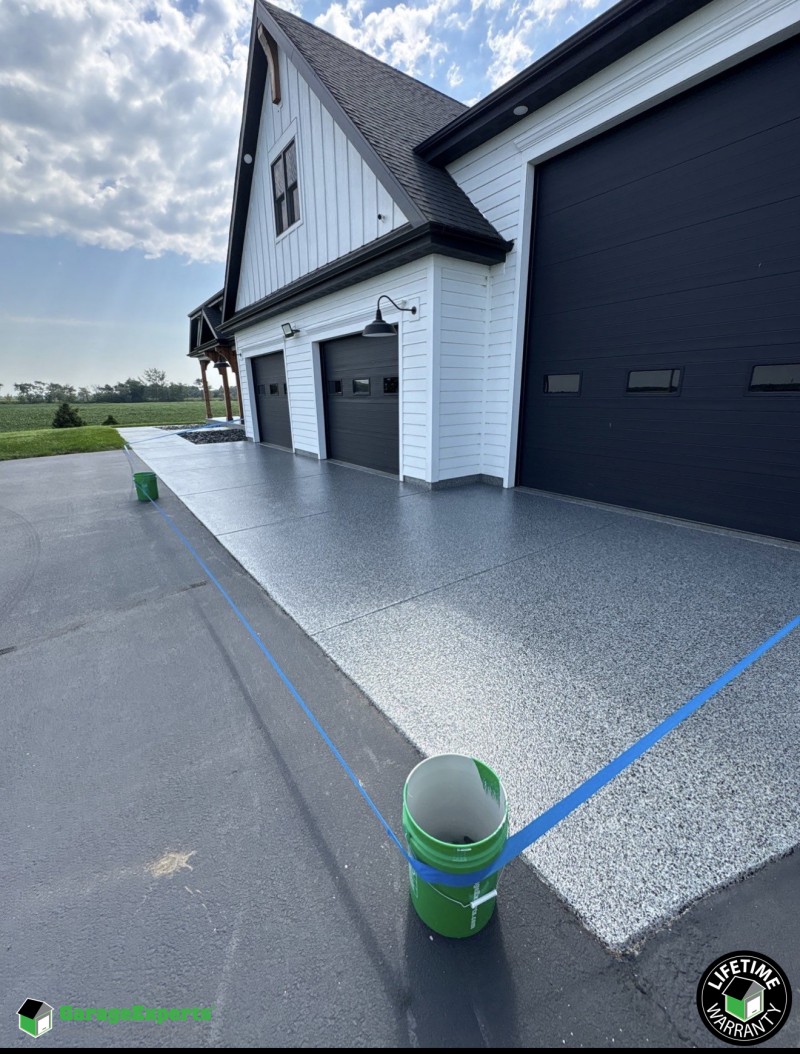 Residential Porch Epoxy Flooring in Hampshire, Il