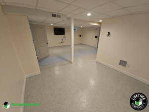 Residential Basement Epoxy Flooring in Scarborough, Me