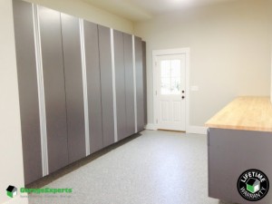 Residential Garage Epoxy Flooring and Cabinet Storage Solution in Waxhaw, North Carolina