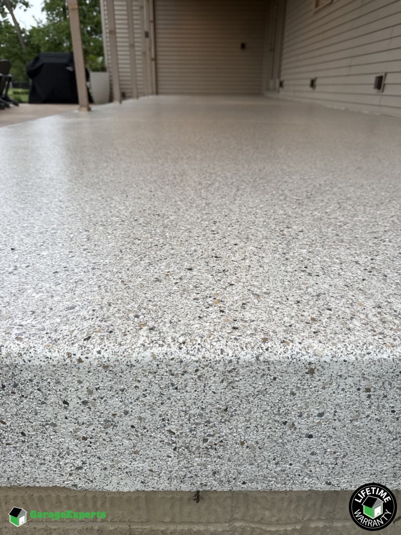Residential Back Porch Epoxy Flooring in Wyoming, Il Image