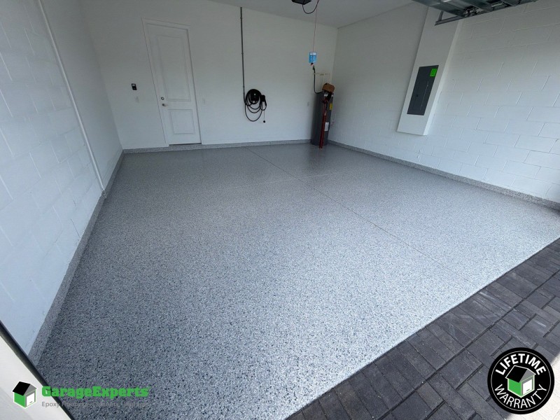 Residential Gargage Epoxy Flooring in Palm Bay, Fl