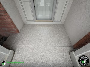 Residential Front Porch Epoxy Flooring in Peoria, Il