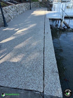 Residential Seawall Landing Epoxy Flooring in Fremont, In