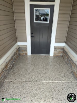Residential Porch Epoxy Flooring in Henrico, Virginia