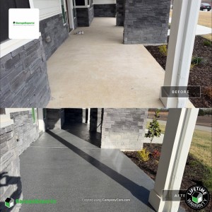 Residential Porch Epoxy Flooring in Princeton, Tx