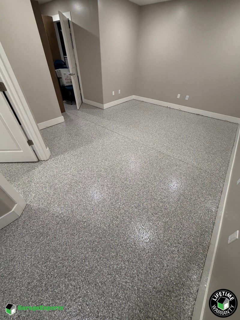 Residential Basement Epoxy Flooring in Andover, Kansas