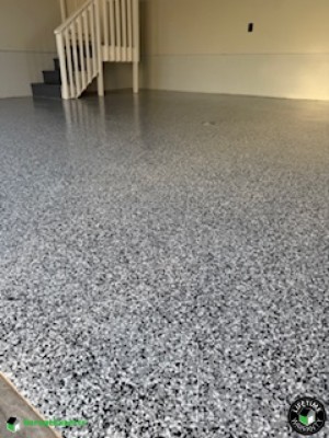 Residential 2 Car Garage Epoxy Flooring in Evansville, In