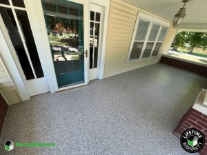 Residential Porch Epoxy Flooring in Winfield, Kansas