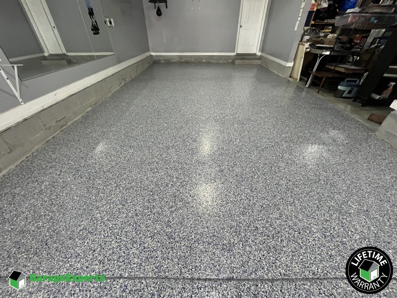 Residential Workout Room Epoxy Flooring in Charles City, Virginia