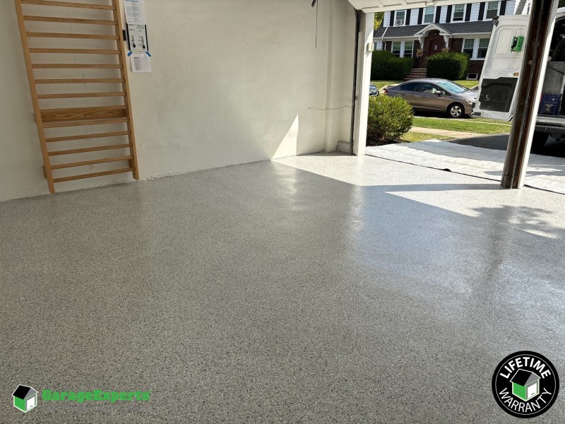 Residential Garage Epoxy Flooring in Maplewood, New Jersey Image