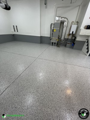 Residential Garage Epoxy Flooring in Newport News, Virginia