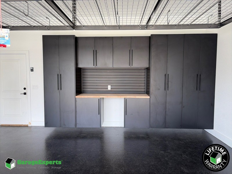 Residential Garage Cabinet Storage Solution in Bentonville, Ar
