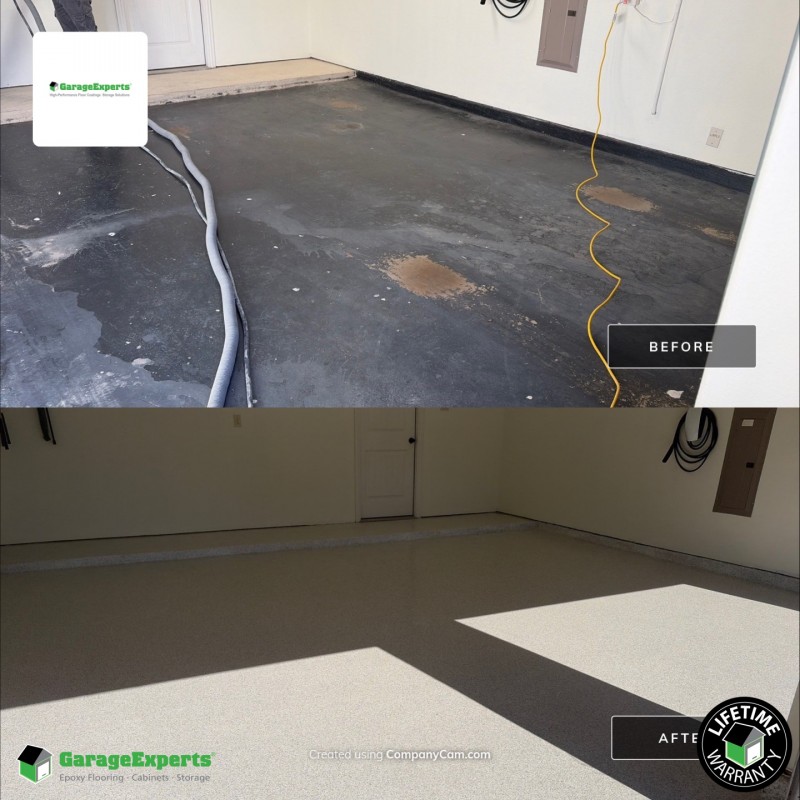 Residential Garage Epoxy Flooring in Prosper, Tx