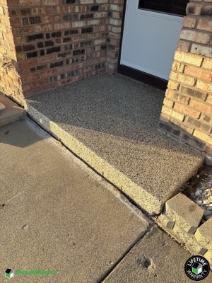 Residential Front Porch Epoxy Flooring in Pekin, Il