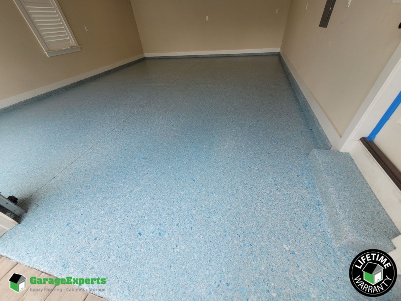 Residential Garage Epoxy Flooring in Watersound Origins Inlet Beach, Florida