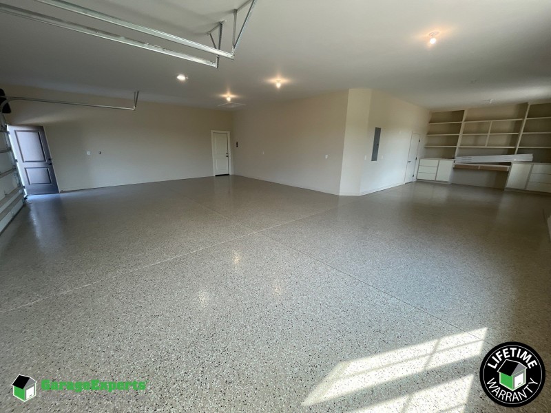 Residential Garage Epoxy Flooring in Maize, Kansas Image