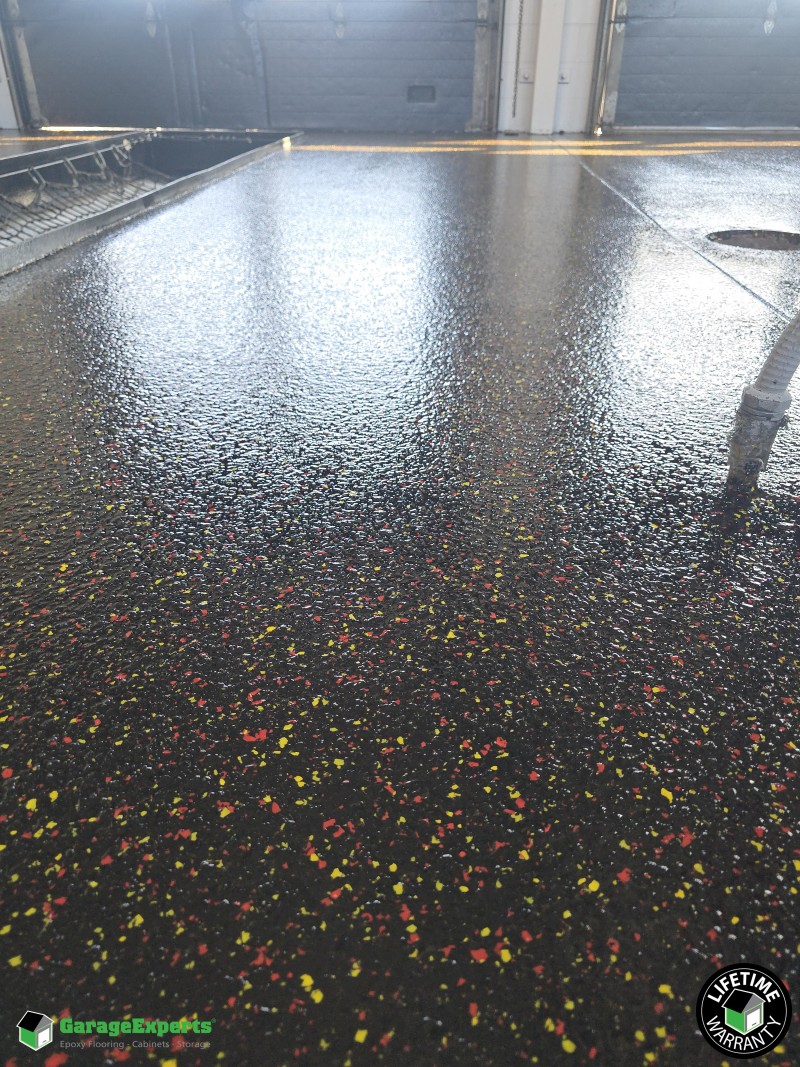 Residential Auto Shop Epoxy Flooring in Anchorage, Ak Image