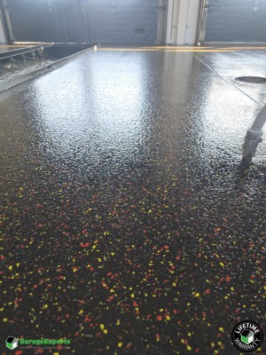 Residential Auto Shop Epoxy Flooring in Anchorage, Ak