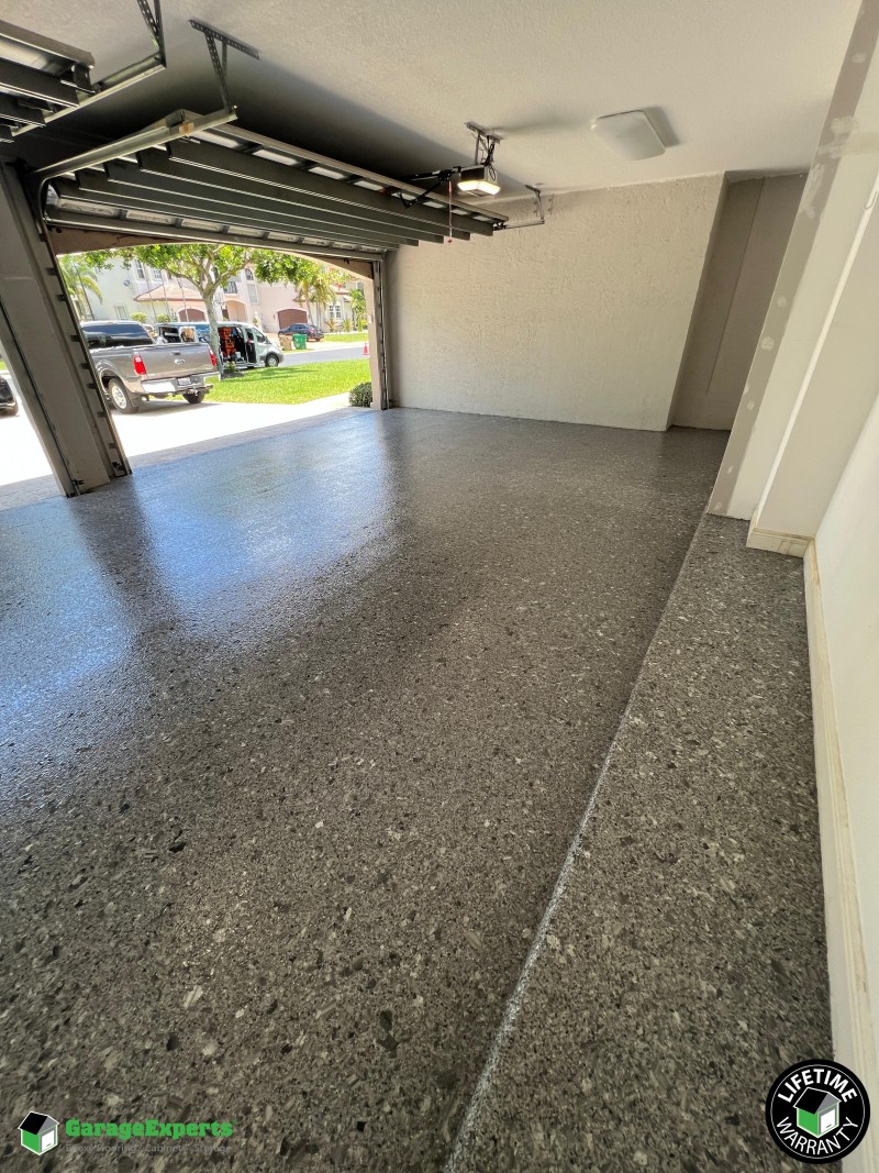 Residential Garage Epoxy Flooring in Davie, Fl