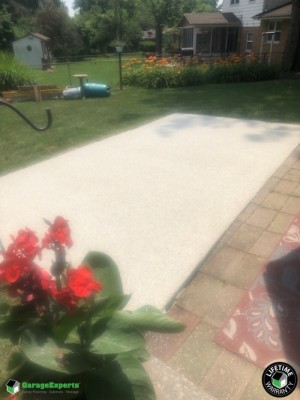 Epoxy finish on a patio in Belleville, IL