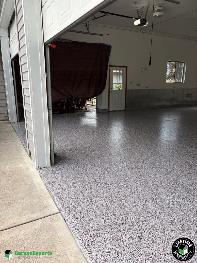 Residential Garage Epoxy Flooring in Somonauk, Il