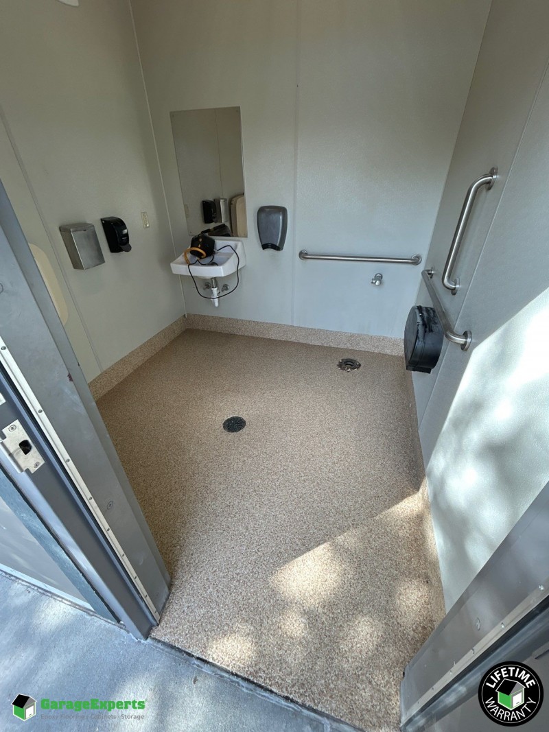 Residential Restroom Epoxy Flooring in Oregon, Il Image