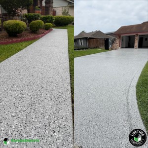 Residential Sidewalk And Driveway Epoxy Flooring in Houston, Tx