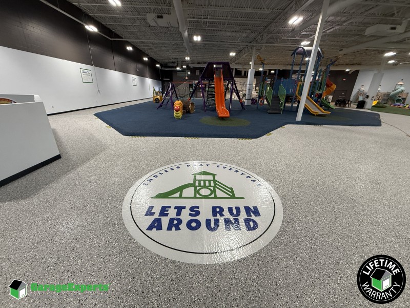 Commercial Indoor Playground Epoxy Flooring in Green Bay, Wi Image