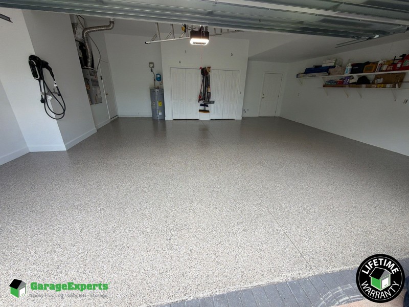 Residential Garage Epoxy Flooring in Rockledge, Fl