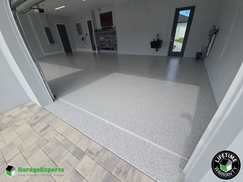 Residential Garage Epoxy Flooring in Cocoa Beach, Fl