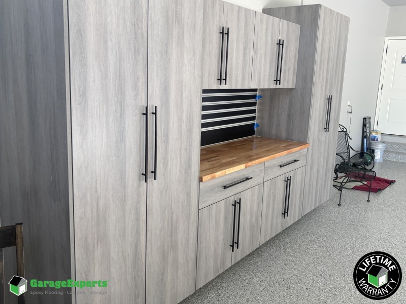 Residential Garage Cabinet Storage Solution in East Peoria, Il