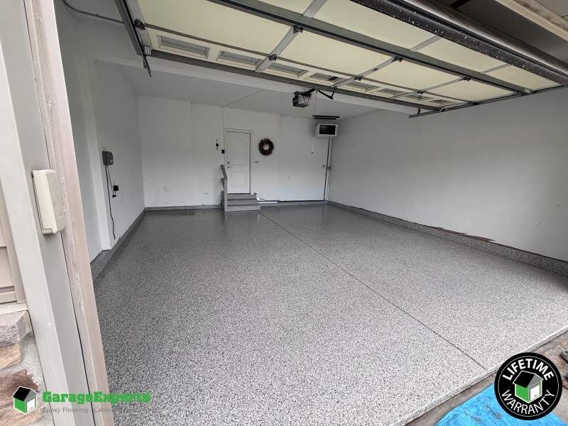 Residential Garage Epoxy Flooring in Munster, In