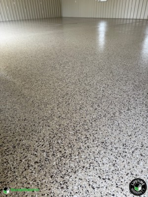 Residential 2 Car Garage Epoxy Flooring in Evansville, In