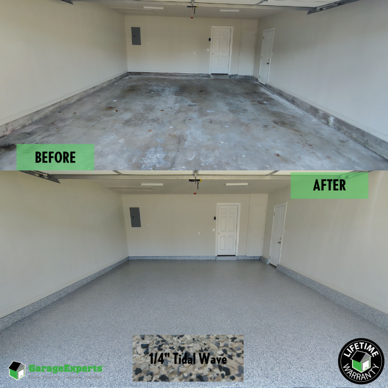 Residential Garage Epoxy Flooring in Tulsa, Ok
