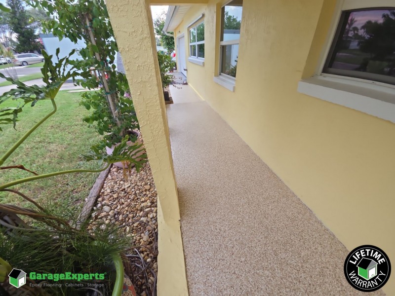 Residential Garage Epoxy Flooring in Cocoa Beach, Fl