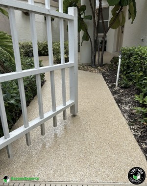 Residential Patio Polyaspartic And Epoxy Flooring in Palm Beach Gardens, Fl
