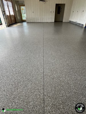 Residential Garage Epoxy Flooring in White Stone, Virginia