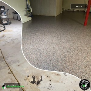 Residential Basement Epoxy Flooring in Garrettsville, Ohio