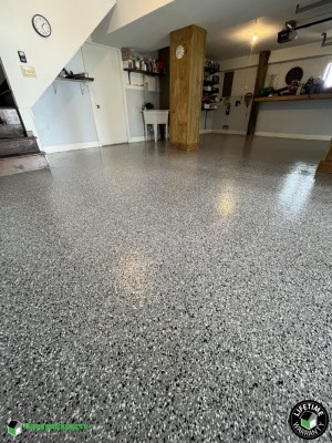 Residential Garage Epoxy Flooring in Poquoson, Virginia