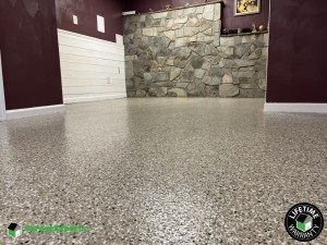 Residential Basement Epoxy Flooring in Salem, Virginia