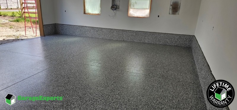 Residential Garage Epoxy Flooring in Inlet Beach, Florida