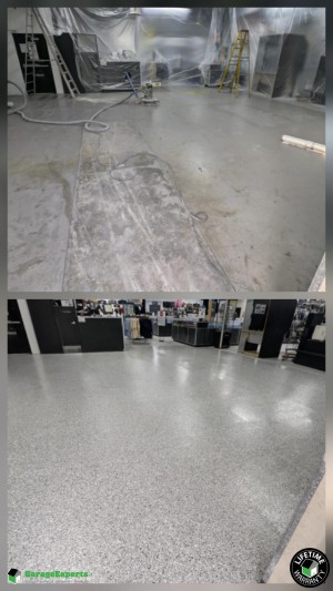 Commercial Showroom Epoxy Flooring in Upper Marlboro, Md