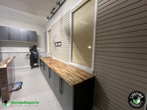Residential Garage Epoxy Flooring and Cabinet Storage Solution in Stafford, Va