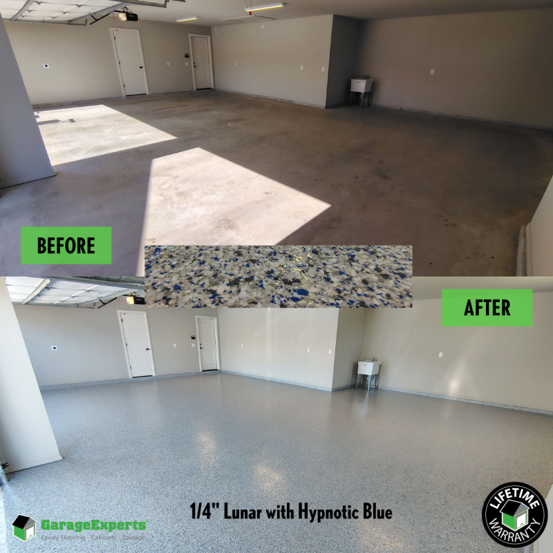 Residential Garage Epoxy Flooring in Claremore, Ok