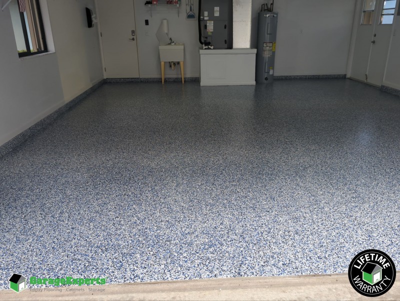 Residential Garage Epoxy Flooring in Viera East, Fl