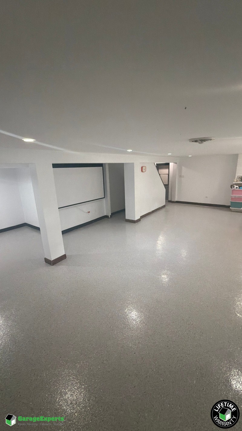 Residential Basement Epoxy Flooring in Addison, Il